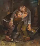 Dariusz Miliński, PRZYJACIELE, 2021, olej, płótno