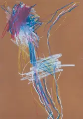 Jacek Sempoliński, UKRZYŻOWANY U ŚW. ANNY, 2007, pastel, papier brązowy