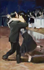 Janusz Szpyt, TANGO, 2021, olej, płótno