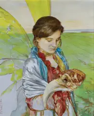 Leszek Michał Żegalski, SCENA SYMBOLICZNA, olej, płótno