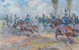Antoni Trzeszczkowski, POTYCZKA HUZARÓW Z DRAGONAMI