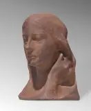 Jan Szczepkowski, GŁOWA KOBIETY, 1904, terakota
