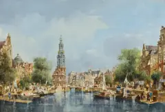 Peter Götz Pallmann, AMSTERDAM, olej, ołówek, płyta
