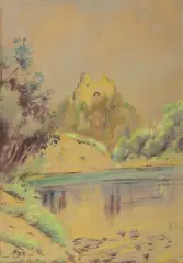 Adam Batycki, CZORSZTYN, 1962, akwarela, ołówek, papier