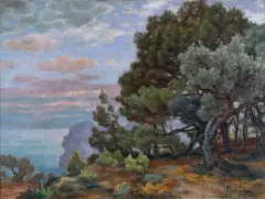 Józef Pankiewicz, WIDOK MORZA W LA CIOTAT, 1927, olej, płótno