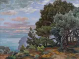 Józef Pankiewicz, WIDOK MORZA W LA CIOTAT, 1927, olej, płótno