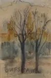 Stanisław Wyspiański, PLANTY, 1897-1900, akwarela, pastel, papier