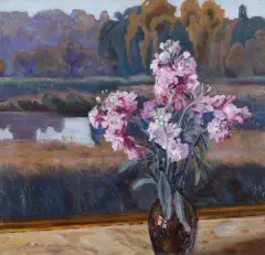 Eugeniusz Kazimirowski, LEWKONIE, 1909-1910, olej, tektura