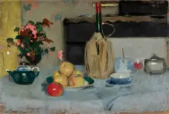 Alfons Karpiński, MARTWA NATURA, III 1917, olej, tektura