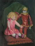 Józef Mikołaj Pochwalski, LALKI, 1926, olej, płótno dublowane