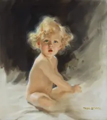 Tadeusz Styka, PORTRET ADASIA, ok. 1950, olej, płótno