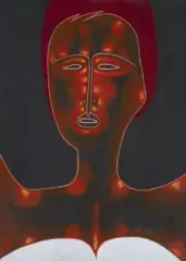 Jerzy Nowosielski, PORTRET, 1978, akryl, płótno