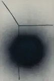BEZ TYTUŁU by Wojciech Fangor, 1965, tusz pędzel, spray, papier, offered Dec 2025
