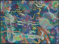 Jan Dobkowski, CORAZ GŁĘBIEJ, GŁĘBIEJ, GŁĘBIEJ, 1993-1994, akryl, płótno