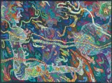 Jan Dobkowski, CORAZ GŁĘBIEJ, GŁĘBIEJ, GŁĘBIEJ, 1993-1994, akryl, płótno