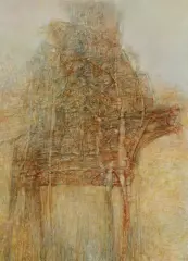 Zdzisław Beksiński, QŻ, 1997, olej, płyta pilśniowa