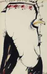 Tadeusz Brzozowski, WIZYONER WTÓRY, 1984, tusz pióro, pędzel, akwarela, papier