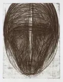 Magdalena Abakanowicz, Z CYKLU „KATARSIS“, 1985, miękki werniks sepiowy, papier z suchą pieczęcią