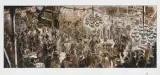 Grzegorz Rosiński, BAL NOWOROCZNY W SALOONIE, 2001, tusz pióro, pędzel, akwarela, papier