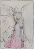 DE PROFUNDIS by Franciszek Starowieyski, 2006, pastel, papier jasnoszary, offered Dec 2025