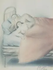 ROZPUSTA (LUSSURIA) by Fernando Botero, 1983, litografia barwna, papier, offered Oct 2025