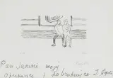 Józef Czapski, RODZINA, 1964, sucha igła, papier
