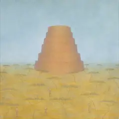 Mikołaj Kasprzyk, WIEŻA, 1997, olej, płótno