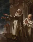 Walery Eljasz Radzikowski, KS. KORDECKI PODCZAS OBRONY CZĘSTOCHOWY, 1871, olej, płótno