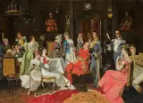 Jan Czesław Moniuszko, SCENA Z PANA TADEUSZA, 1899, olej, płótno dublowane