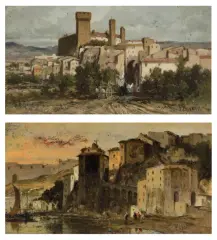 Fabius Brest, NOTATKI Z PODRÓŻY, przed 1860, olej, deska