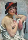 Wojciech Weiss, W PEŁNI ŚWIATŁA, ok. 1917, olej, tektura