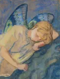 Władysław Lam, SEN MOTYLA, ok. 1918, pastel, papier