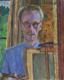 Józef Czapski, AUTOPORTRET, ok. 1949, olej, płótno