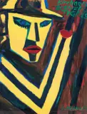 Zdzisław Nitka, KIRCHNER. ŻOŁNIERZ, TYGRYS, 1996/1997, olej, płótno