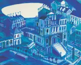 Edward Dwurnik, WENECJA, 1994, akwarela, gwasz, karton