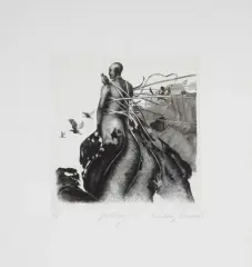 Krzysztof Witold Skórczewski, Jesienny sen, 1981, miedzioryt, mezzotinta, papier