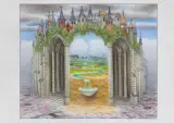Jacek Yerka, Aspersorium, 2024, kredki, ołówek, karton
