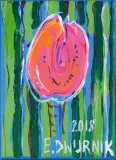 Edward Dwurnik, Tulipan, 2018, akryl, płótno