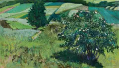Stanisław Czajkowski, KRZEW RÓŻY, 1910, olej, płótno