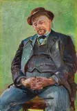 Jacek Malczewski, PORTRET PIOTRA HUBALA DOBRZAŃSKIEGO, ok. 1895, olej, płótno naklejone na tekturę