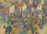 Edward Dwurnik, RYPIN – DYPTYK, VIII 1970, olej, płótno