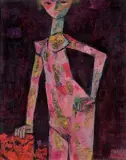 Otto Axer, LALKA II, 1968, olej, płótno