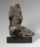 BUDDA by Maria Teresa Kuczyńska, 1972, ceramika, podstawa drewniana, sold Jun 2025