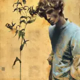 Jacek Dehnel, L’UOMO VOGUE III, 2005-2007, akryl, szlagmetal, płyta