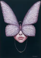 Jerzy Tyburski, MOTYL, 2024, olej, płótno