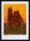 Zdzisław Beksiński, Z-5-88 /1 by Zdzisław Beksiński, inkografia, papier, sold Apr 2025