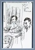 Józef Czapski, WOJCIECH KARPIŃSKI, flamaster, papier z perforacją