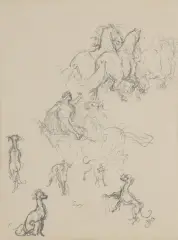 Jan Matejko, WŁADYSŁAW WARNEŃCZYK, przed 1879, ołówek, papier