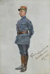 Wojciech Kossak, PORTRET MARSZAŁKA FOCHA, wrzesień 1923, olej, płótno