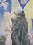 Jacek Malczewski, APOTEOZA IGNACEGO MACIEJOWSKIEGO, 1902, olej, tektura